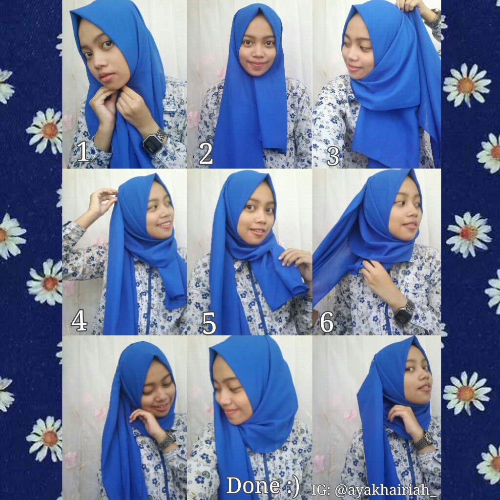 84 Gambar Menarik Tutorial Hijab Pashmina Bahan Licin Paling Update